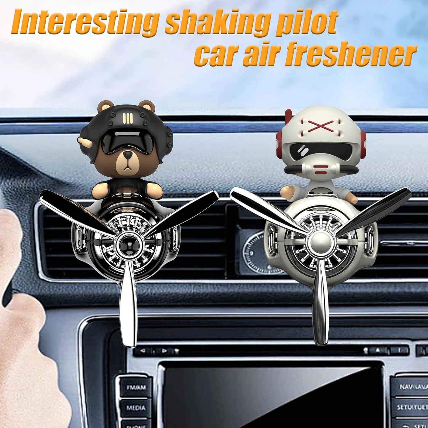 Spinning Bear Car Air Freshener
